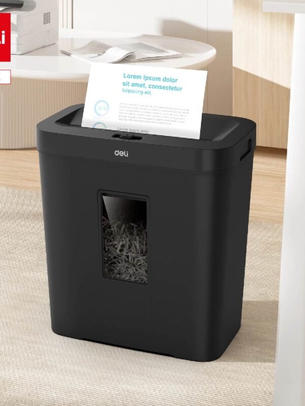 ديلي تلافة ورق قياس A4 - قدرة 10 ورقة - تلف مستمر 5 دقيقة - خزان سعة 12 لتر - أسود ET022